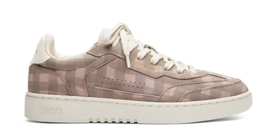 Axel Arigato Dice T-toe Gingham Sneaker In Brown