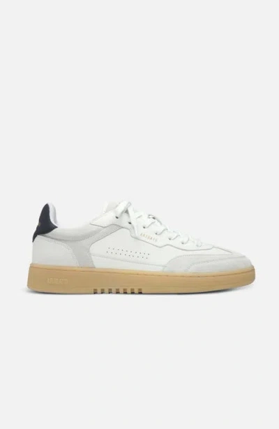 Axel Arigato Dice T-toe White Low Top Sneakers With Logo Patch On The Tongue And Logo Lettering On The Rear In Le