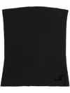 Axel Arigato Dime Strapless Rib-knit Top In Black