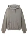 Axel Arigato Distorti Washed Sweatshirt In Grey Cotton In Gold
