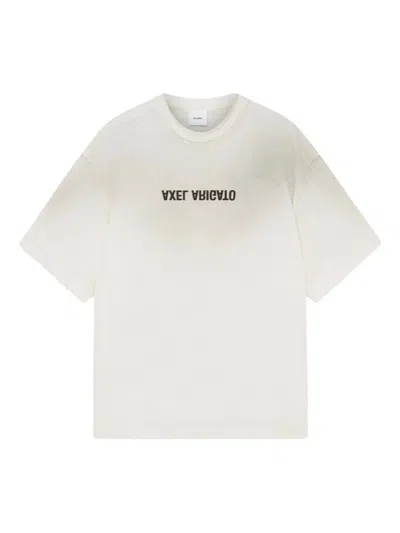 Axel Arigato "distort Light" T-shirt In Neutral