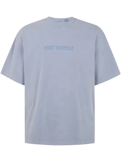 Axel Arigato Distort Washed T-shirt In Blue