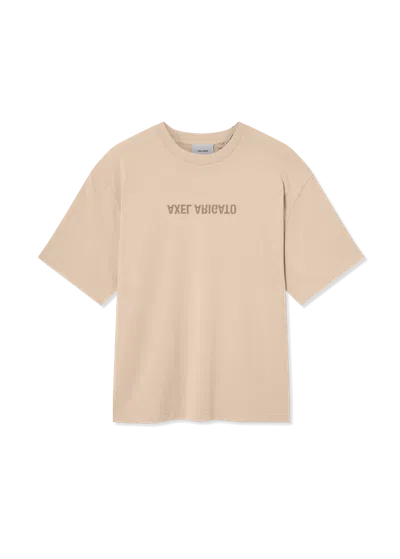 Axel Arigato Distort Washed T-shirt In Neutral