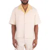 Axel Arigato Holiday Wool Blend Bowling Shirt In Neutral