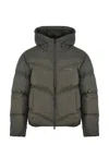 Axel Arigato Gray Peak Puffer Down Jacket In Green