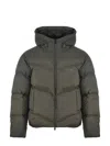 Axel Arigato Gray Peak Puffer Down Jacket In Green