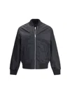 Axel Arigato Pen Layered Bomber Jacket In Black Polyamide In Black