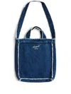 Axel Arigato Dune Denim Shoulder Bag In Blue
