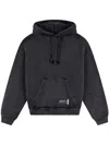 Axel Arigato Element Distressed Cotton Hoodie In Black