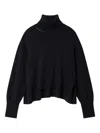 Axel Arigato Embroidered Turtleneck Sweater In Blue