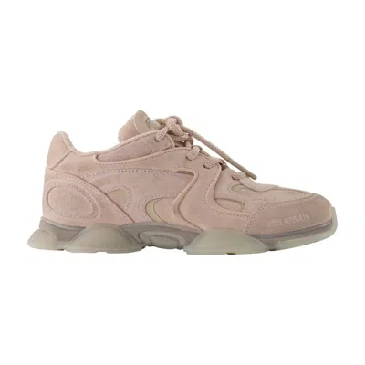 Axel Arigato Suede Panelled Lace-up Sneakers In Pink