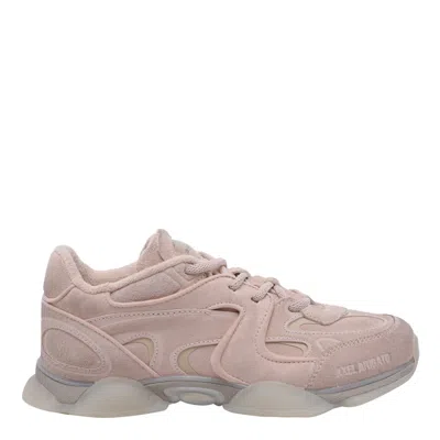 Axel Arigato Suede Panelled Lace-up Sneakers In Pink