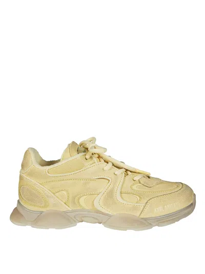Axel Arigato Eris Textured Wavy Panel Sneakers In Yellow