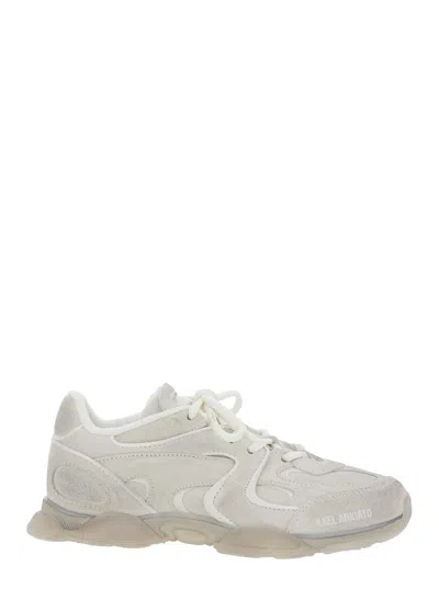 Axel Arigato Eris White Low Top Sneakers With Logo Patch On The Tongue In Leather And Fabric Woman