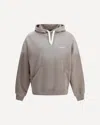 Axel Arigato Cotton Hoodie In Gray