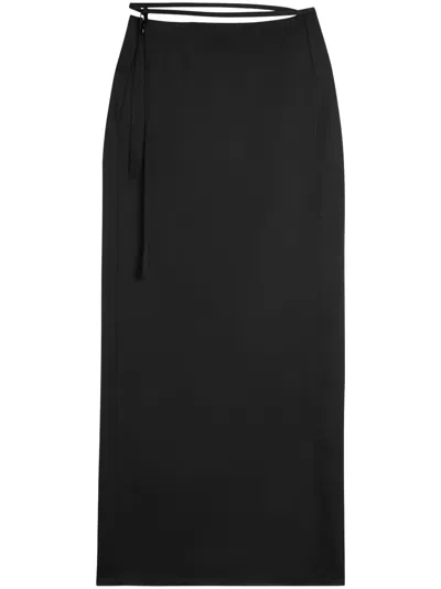 Axel Arigato Eve Belted Maxi Skirt In Black
