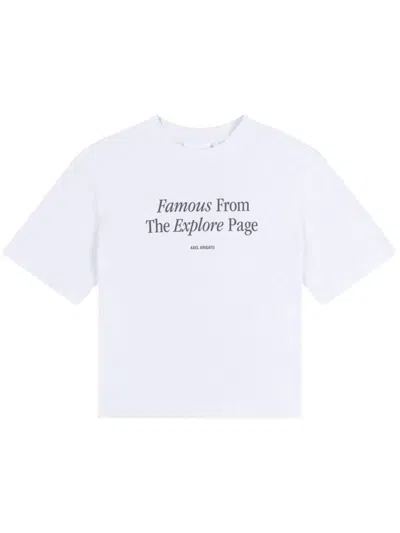 Axel Arigato Famous Printed T-shirt In White