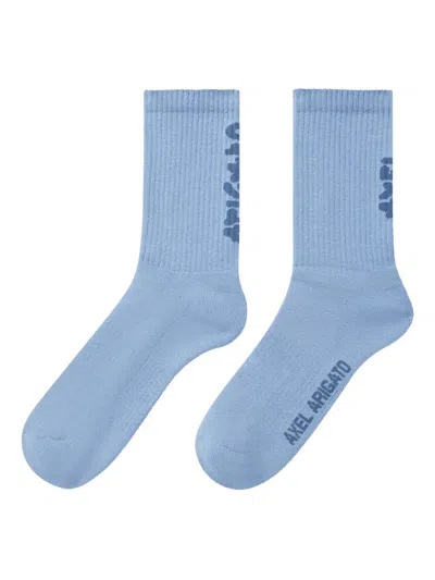 Axel Arigato Floral Jacquard Socks In Blue