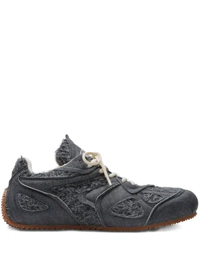 Axel Arigato Frayed-detail Cotton Sneakers In Black