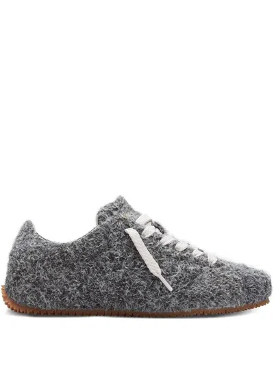 Axel Arigato Fuzzy Lace-up Sneakers In Gray
