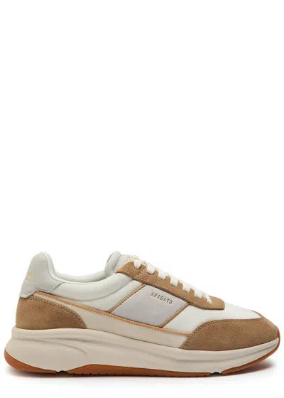 Axel Arigato Genesis Neo Panelled Mesh-knit Sneakers In Neutral