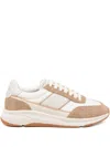 Axel Arigato Genesis Neo Panelled Mesh-knit Sneakers In Neutral