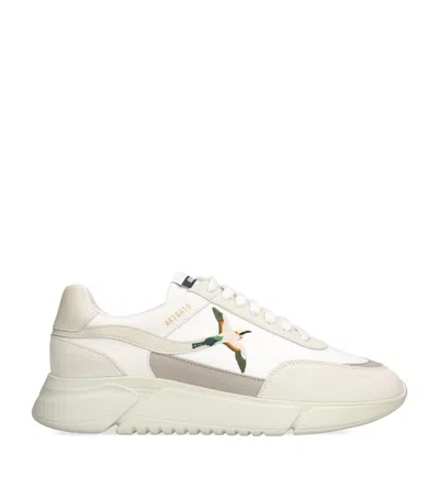 Axel Arigato Genesis Stripe Bee Bird Low-top Sneakers In White
