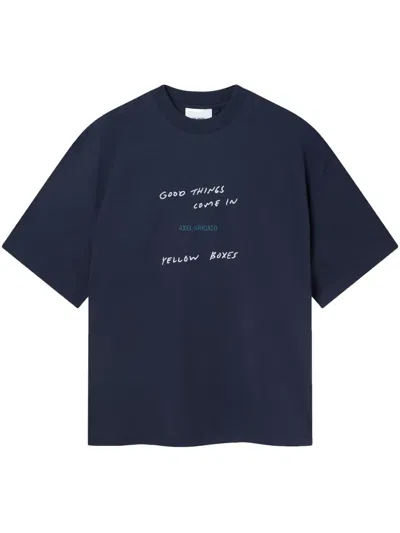 Axel Arigato Good Things T-shirt In Blue