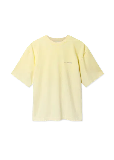 Axel Arigato Gradient Logo-embroidered T-shirt In Yellow