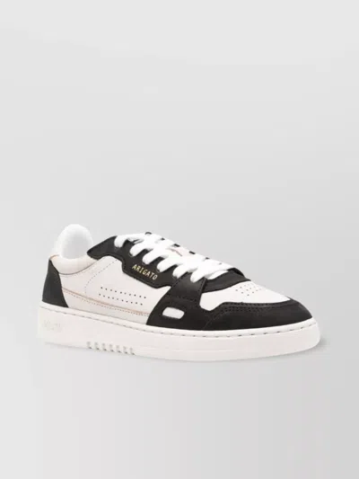 Axel Arigato Grained Panelled Perforated Sneakers In White