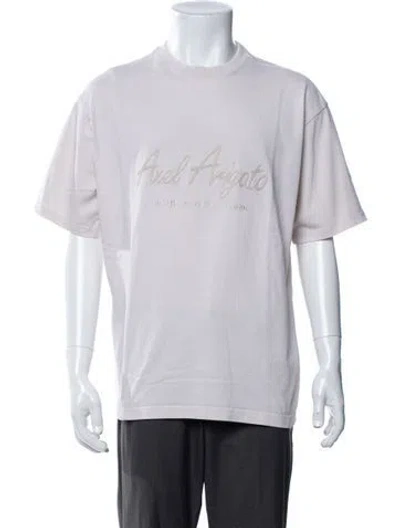 Pre-owned Axel Arigato Graphic Print Crew Neck T-shirt In Multicolor