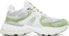 Axel Arigato Sphere Runner Sneakers White/lt Green In White/lt Green