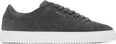 Axel Arigato Mens Clean 90 Suede Trainers In Grey Leather