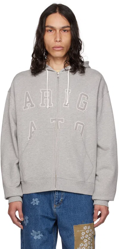 Axel Arigato Gray Legend Hoodie In Grey Melange