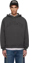 Axel Arigato Gray Motto Hoodie In Dark Grey