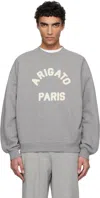 Axel Arigato Maxi Logo Sweatshirt In Grey Melange