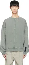 Axel Arigato Green Chopped Sweatshirt In Faded Green