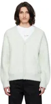 Axel Arigato Green Miller Cardigan In Pale Mint