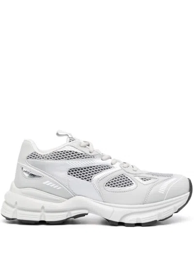Axel Arigato Grey Trainers With Sole And Breathable Design In White