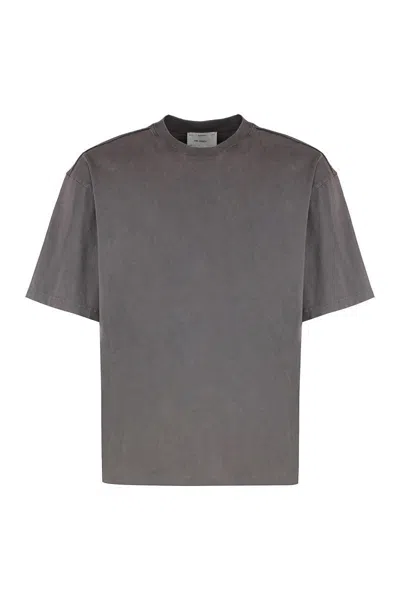 Axel Arigato Honor Cotton Crew-neck T-shirt In Grey