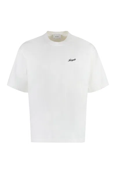 Axel Arigato Honor Cotton Crew-neck T-shirt In White