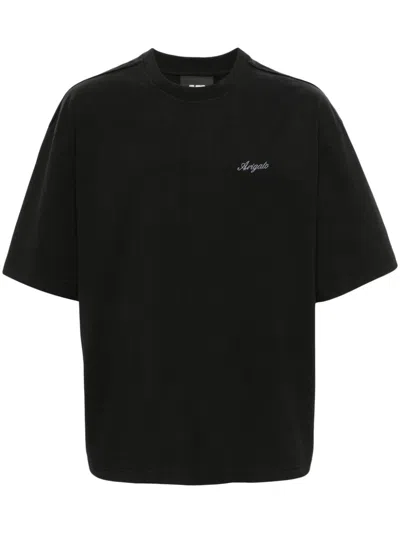 Axel Arigato Decorative-stitching T-shirt In Black