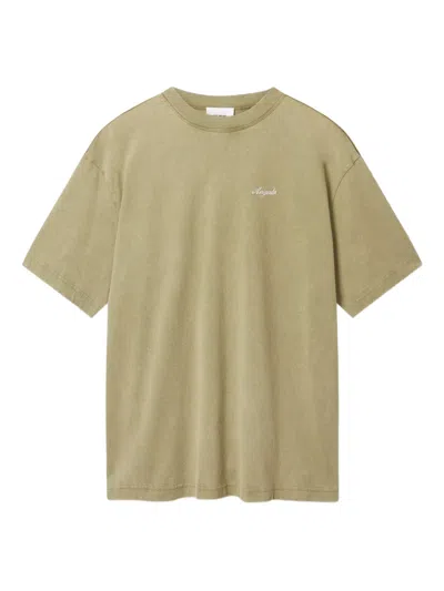 Axel Arigato Honor Washed T-shirt In Green