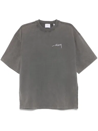 Axel Arigato Honor Washed T-shirt In Grey