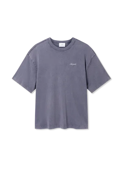 Axel Arigato Honor Washed T-shirt In Blue