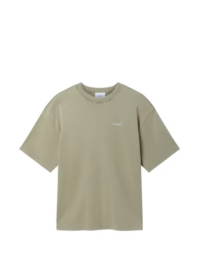 Axel Arigato Honor Washed-effect T-shirt In Green