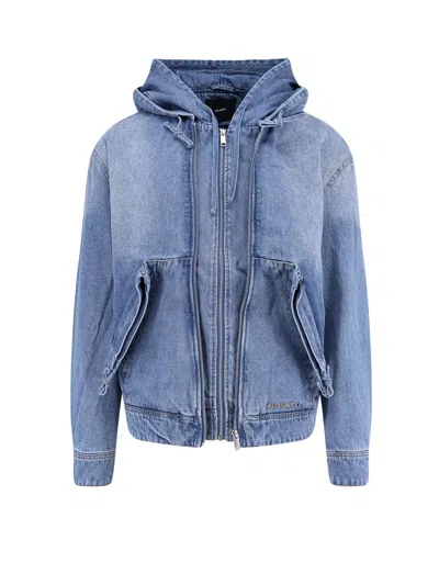 AXEL ARIGATO HOODED DENIM JACKET