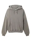 Axel Arigato Distorti Washed Sweatshirt In Grey Cotton In Gold
