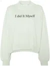 Axel Arigato I Did It Myself Organic Cotton Sweatshirt In Green