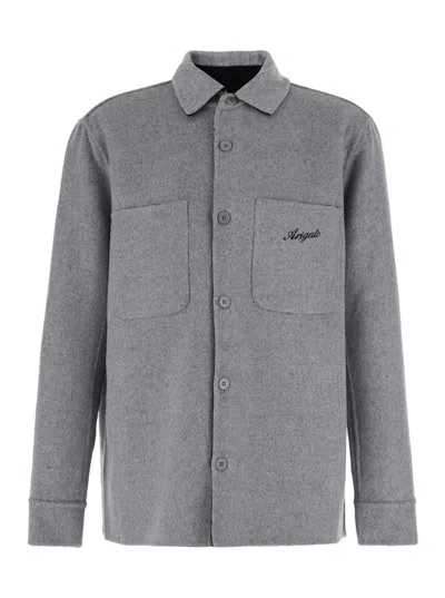 Axel Arigato Index Overshirt In Gray